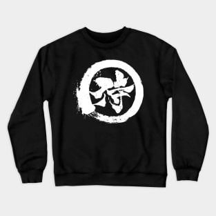 SAMURAI ENSO - Japanese Calligraphy SHO-DO  |  Paint Splat Crewneck Sweatshirt